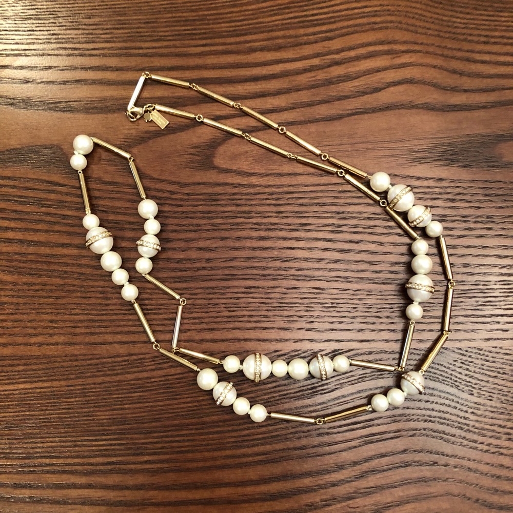 Kate Spade Gold pearl necklace